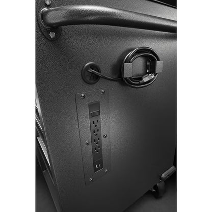 41-In L X 24.5-In H 9 -Drawers Rolling Hammered Granite Wood Portable Work Bench