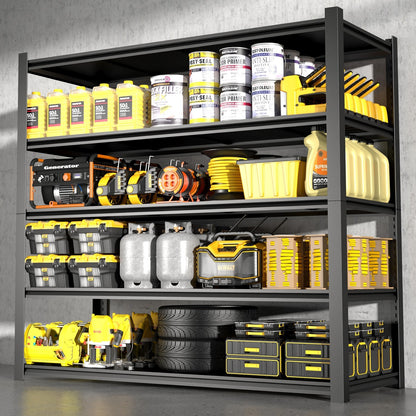 5-Tier Heavy Duty Garage Storage Shelf with Adjustable Shelves for Workshop